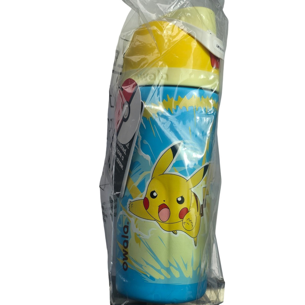 Owala Kids FreeSip 16oz Insulated Stainless Steel Water Bottle Pokemon Pikachu